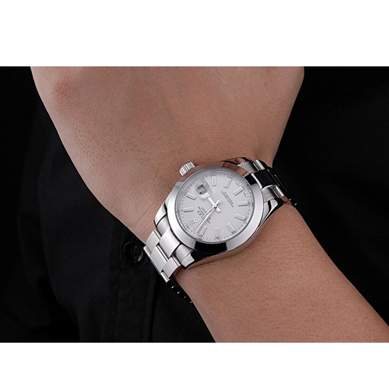 Aaa fake watches Datejust Case 622266 Rolex Steel Stainless Dial White 0624